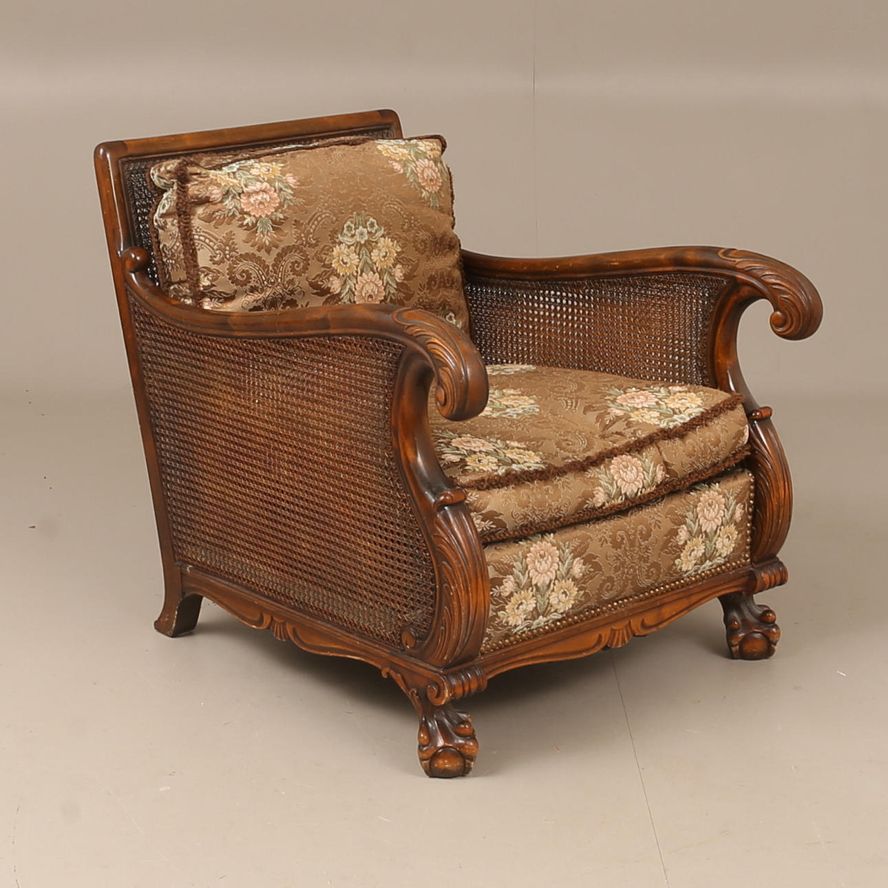 NOJATUOLI, Chippendale-tyyli, 1940-luku.