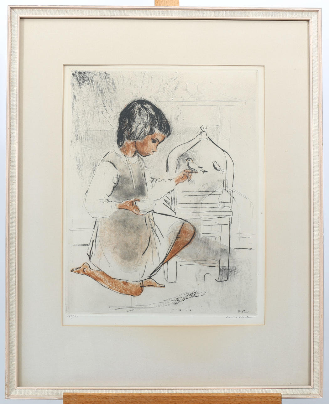 ETSNINGAR OCH LITOGRAFI, 3 stycken, signerade Olle Hanspers, L Rosensohn och Louis Bastin.