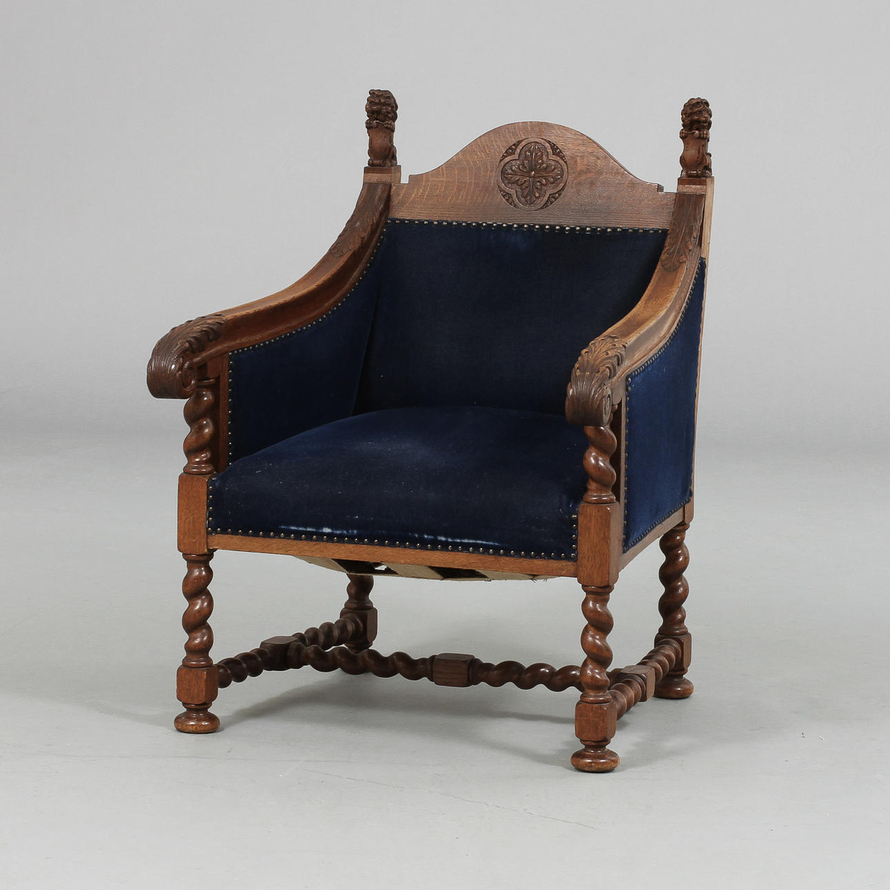 FÅTÖLJ, barock stil, 1900-tal.