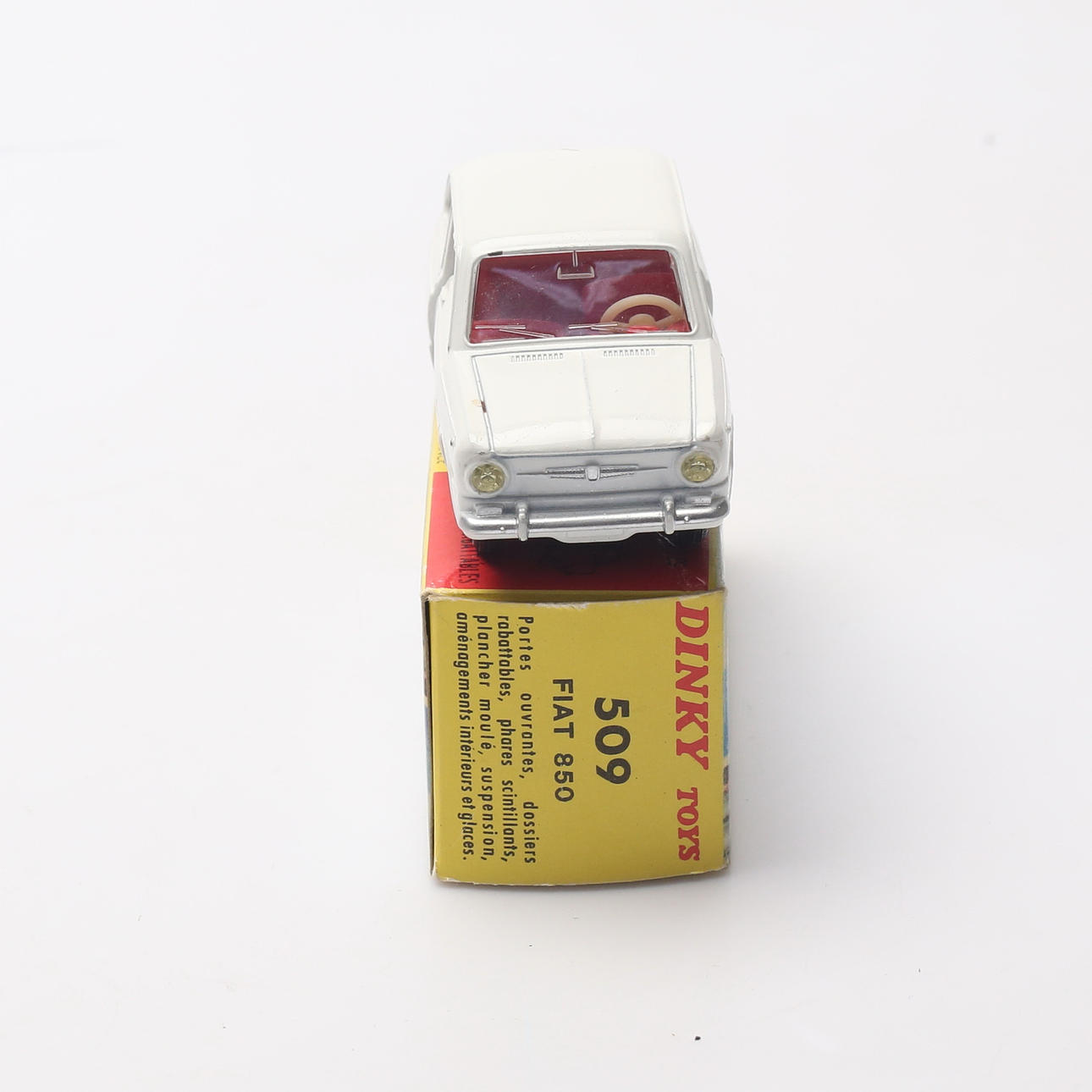 DINKY TOYS. Toy car 509, Fiat 850, Meccano-Tri-ang, France