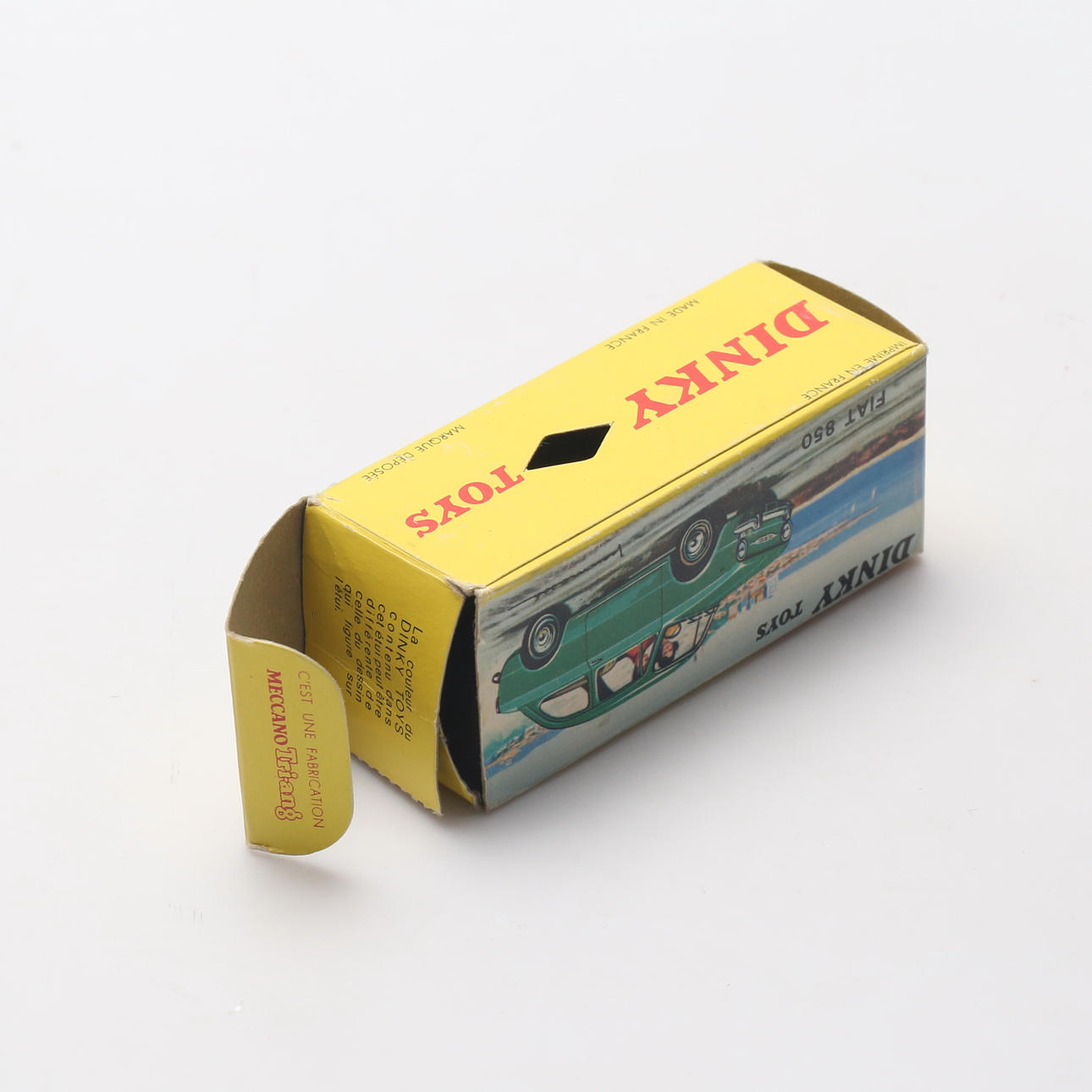 DINKY TOYS. Toy car 509, Fiat 850, Meccano-Tri-ang, France. Toys