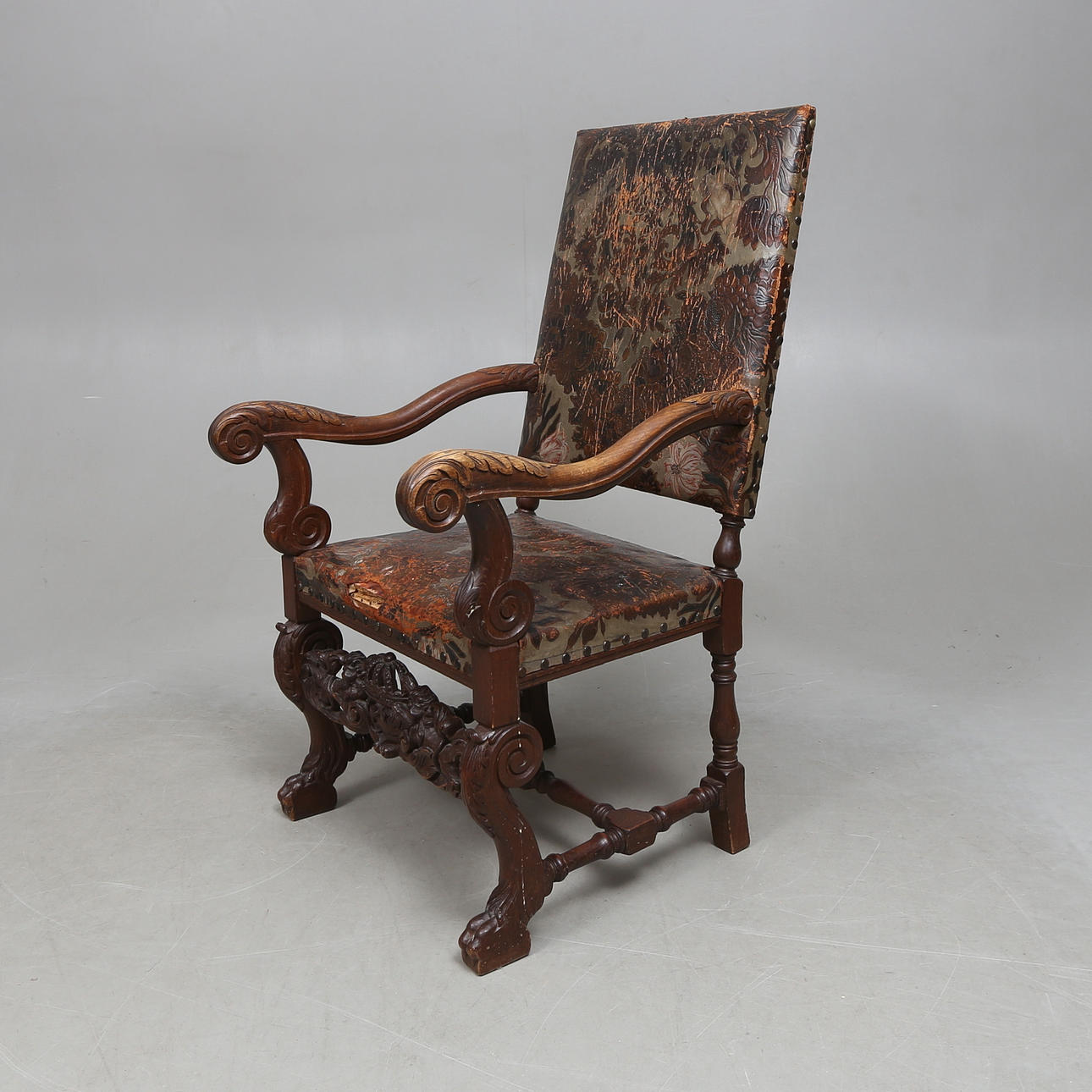 SILLÓN, estilo barroco, siglo XX.