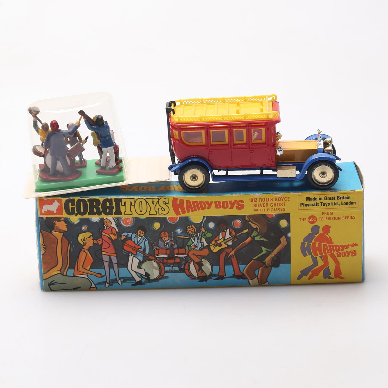 CORGI TOYS. Toy car 805, Hardy Boys, 1912 Rolls Royce silver