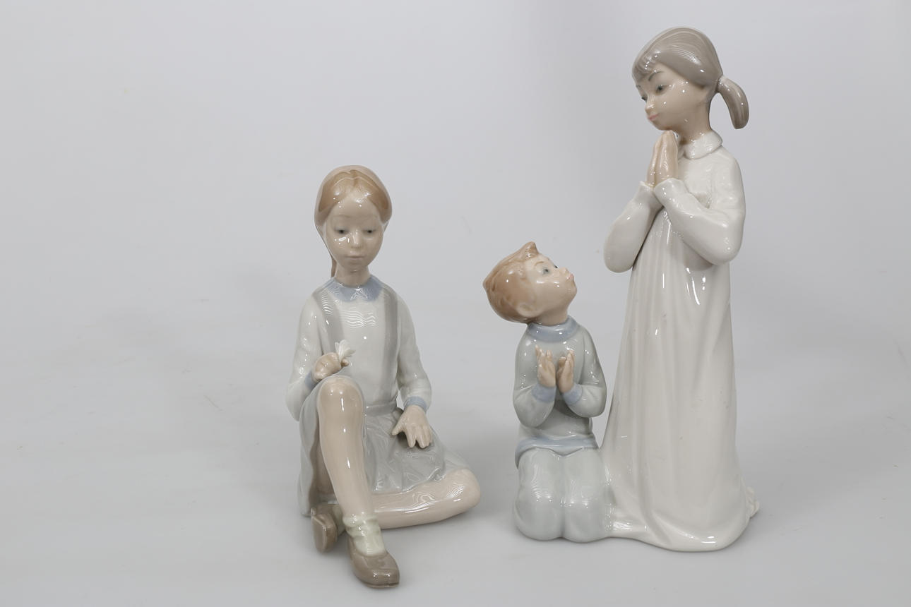 FIGURINER, porslin, 2 stycken, LLadro.