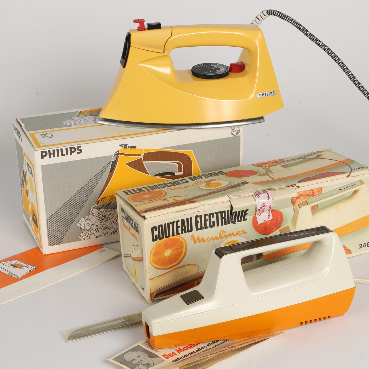 EISEN- UND FLEISCHSCHNEIDER, Moulinex und Philips.