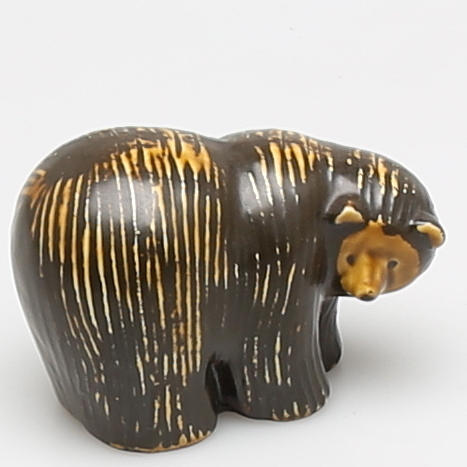 FIGURIN i stengods, "Björn" ur serien Lillskansen, Lisa Larson, Gustavsberg.