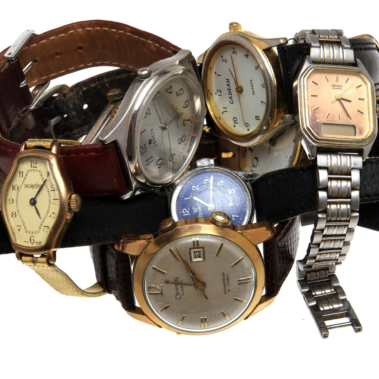 ARMBANDSUR, 8 st, Herr och damur.