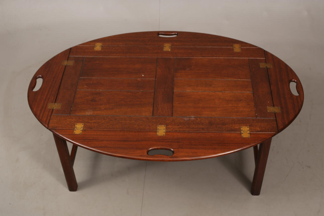 BUTLER'S TRAY, Tabletttisch 1900er, Mahagoni.