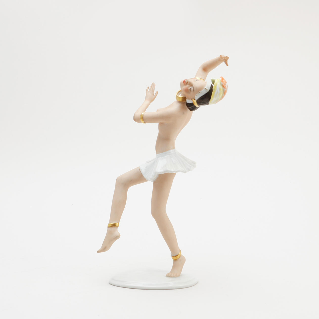 FIGUR, Josephine Baker, porcelæn, Wallendorf.