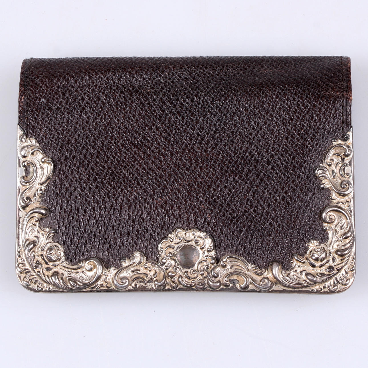 PLÅNBOK, med silverornamentering, 1900-talets första hälft.