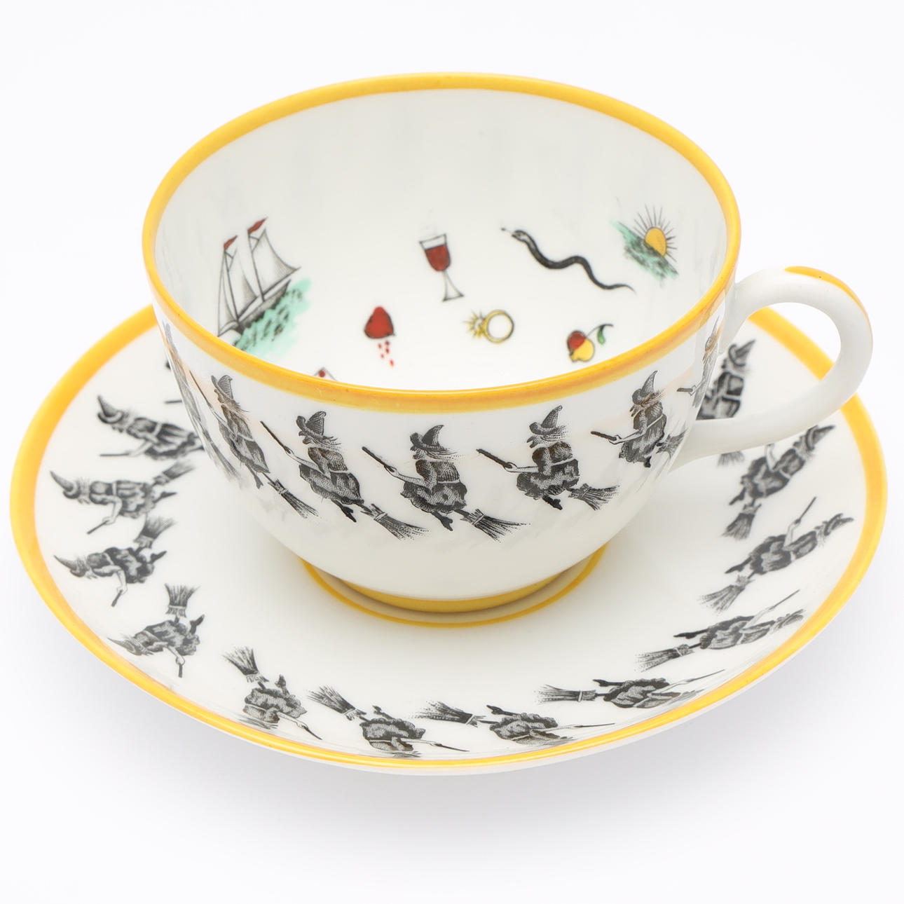 DIVINATION CUP, Petersyn Co, Vienna Austria, 1900s.