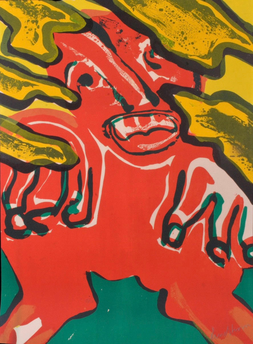 BENGT LINDSTRÖM. Färglitografi.