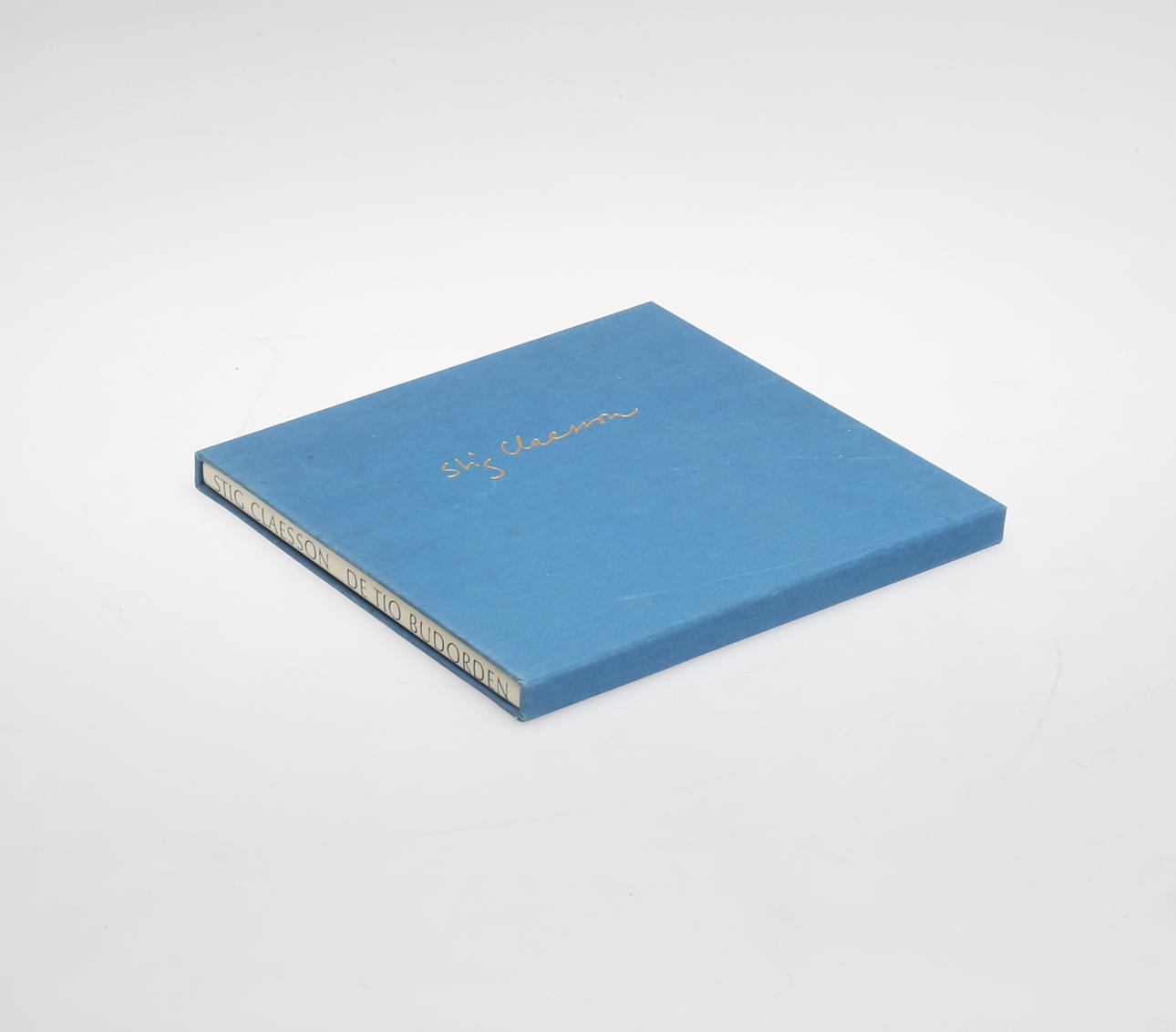 STIG CLAESSON. Litografi, " De tio budorden", signerad och daterad, 152/200, 1984.