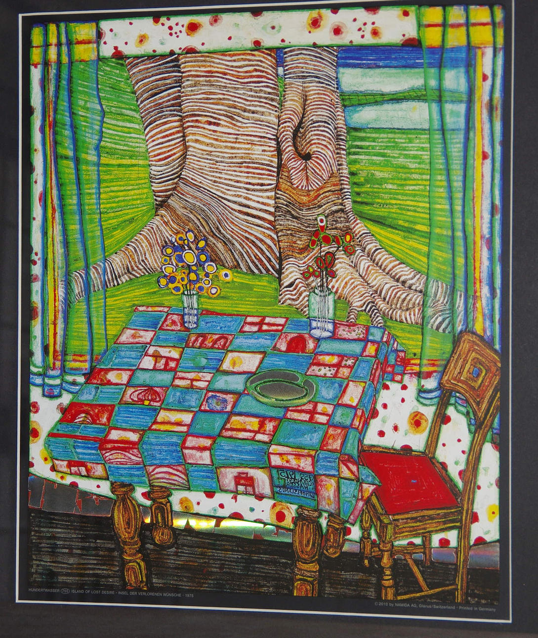TRYCK, "Island of lost disire", efter Hundertwasser 2010.