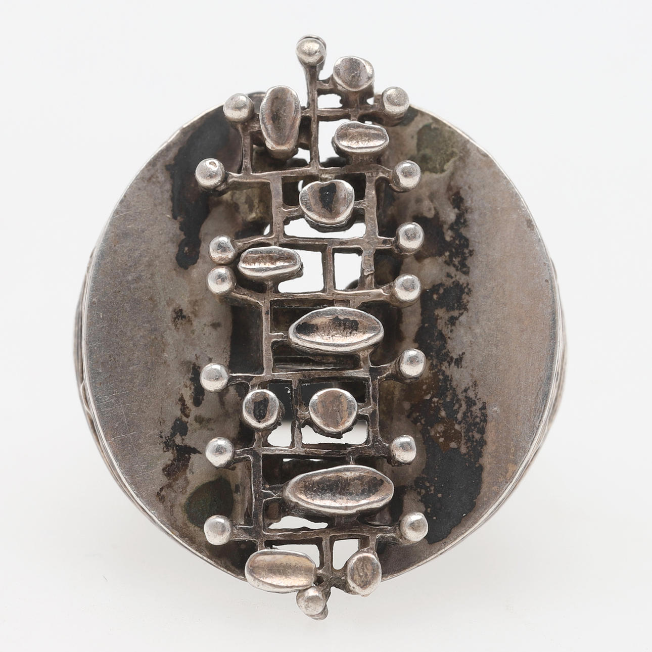 RING, silver, brutalist style, Kordes & Lichtenfels, Germany.