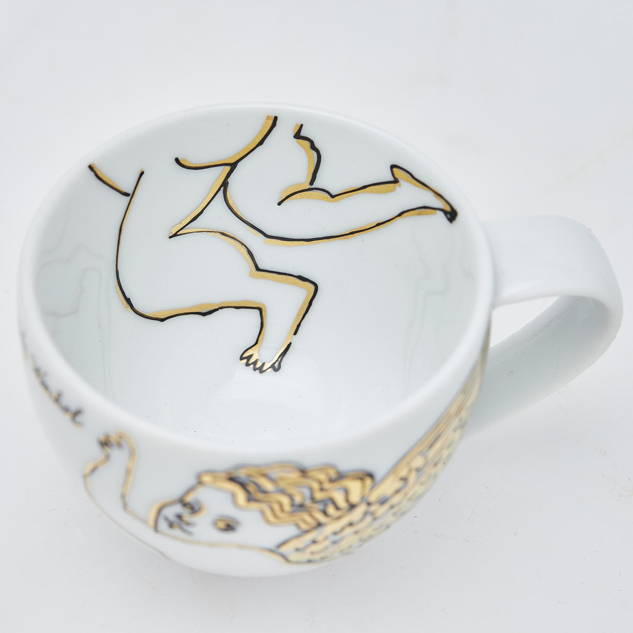 ANDY WARHOL. Rosenthal, espresso cup, model 'Golden Angels