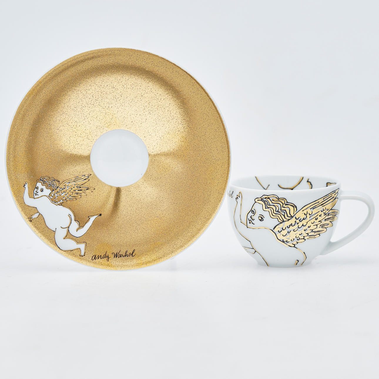 ANDY WARHOL. Rosenthal, espresso cup, model 'Golden Angels