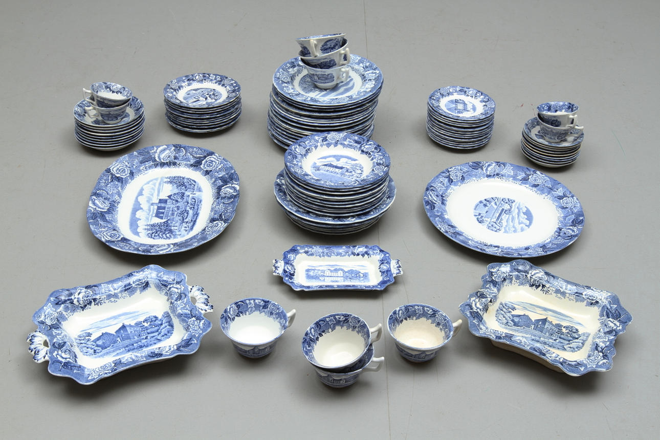 SERVIS, 72 delar, porslin, "Skåne" Rörstrand.