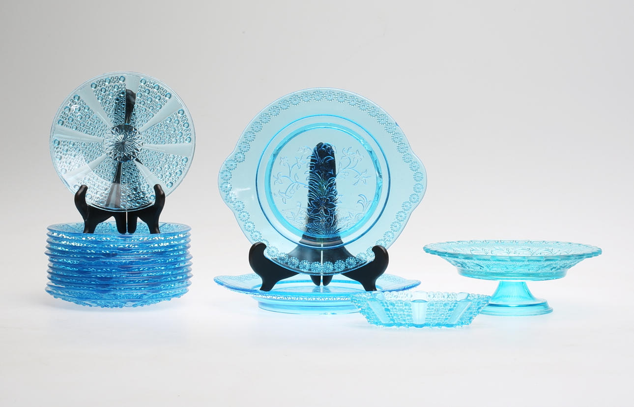 GLASSERVIS, 16 delar, 1900-tal.