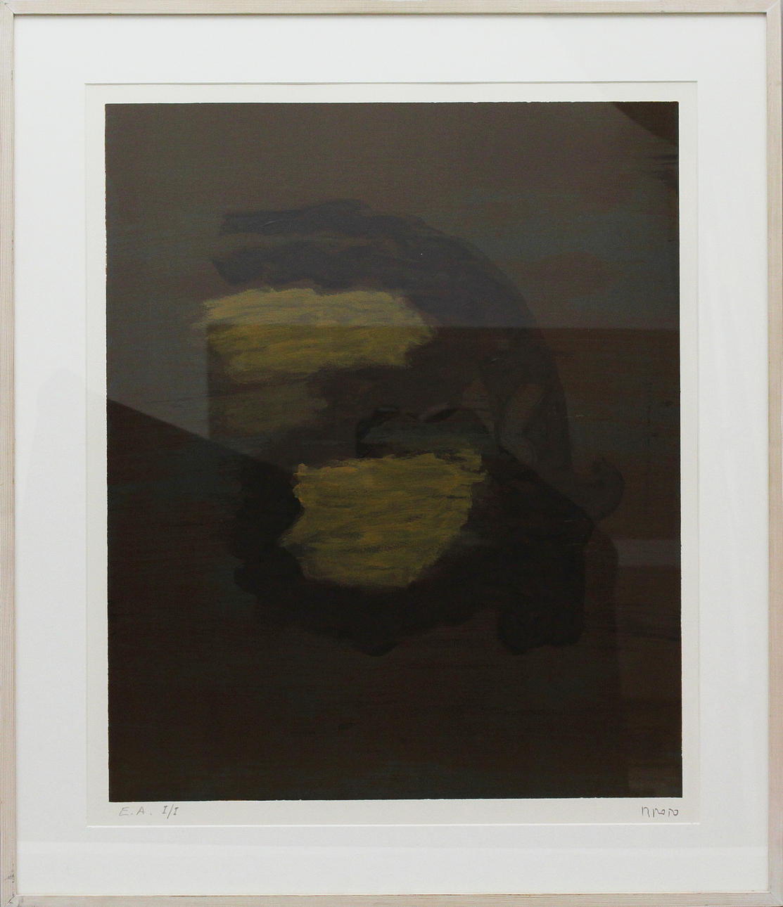 JOSÉ MANUEL BROTO. Komposition. Färglitografi. Signerad Broto. E/A, 1/1.