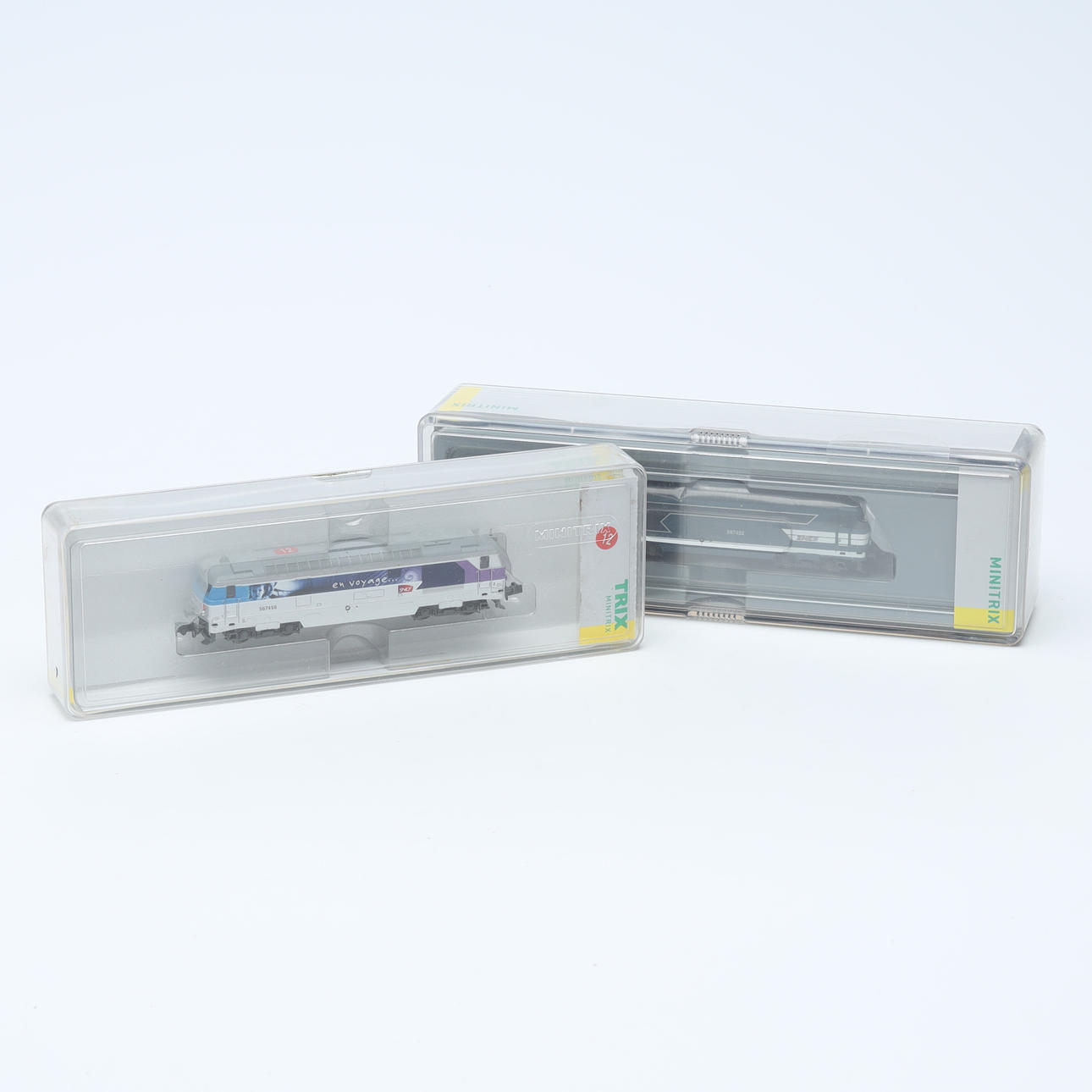 MINITRIX 16702 och 16705, 2 lok SNCF, spår N, originalförpackning ...