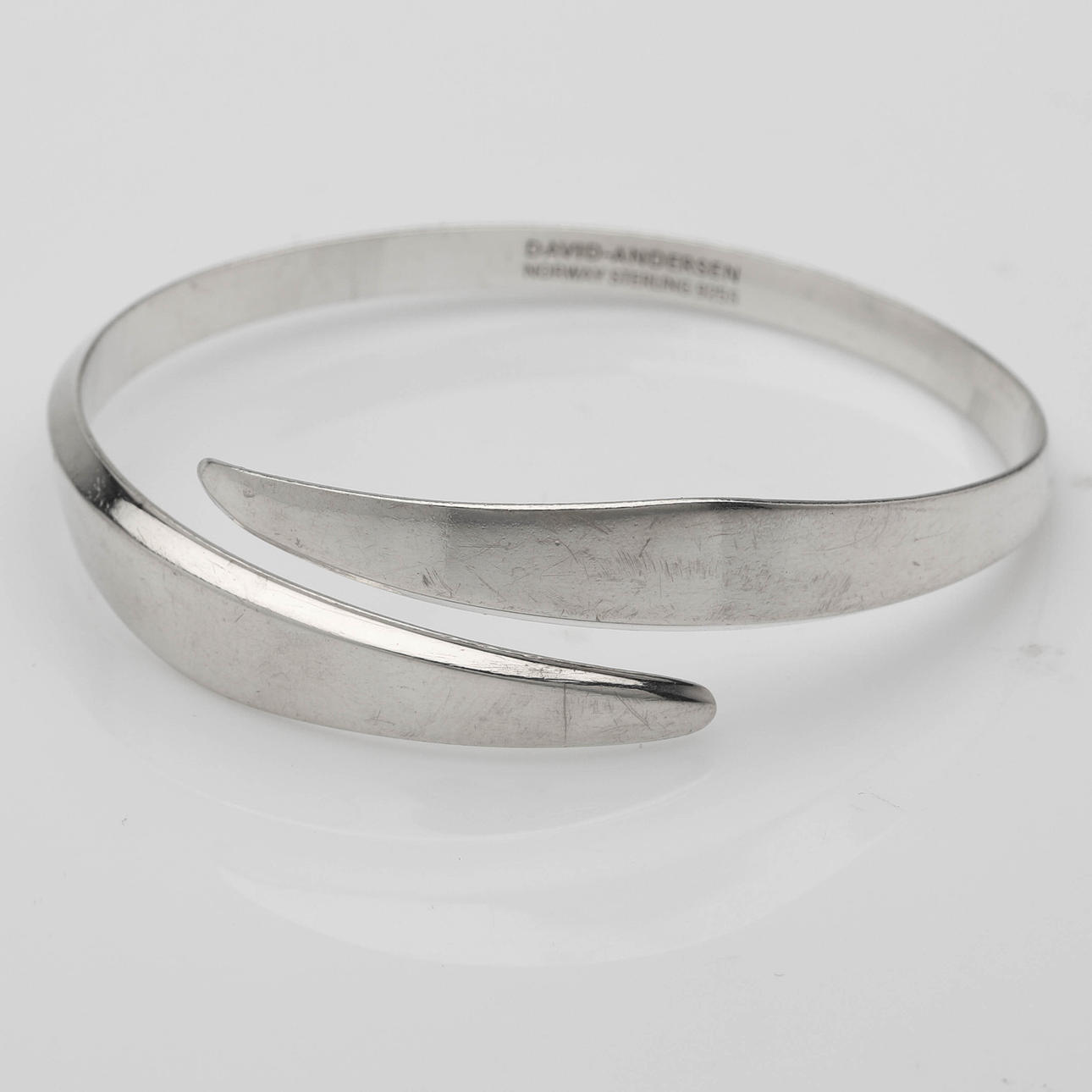 DAVID ANDERSEN. Rannekoru, jäykkä, sterlinghopea, Norja.