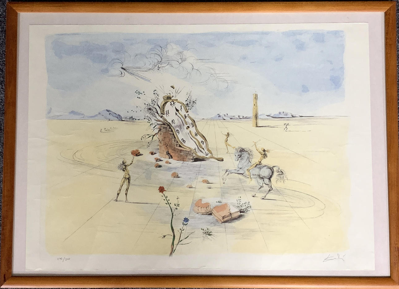 AFTER SALVADOR DALI. Color lithography.