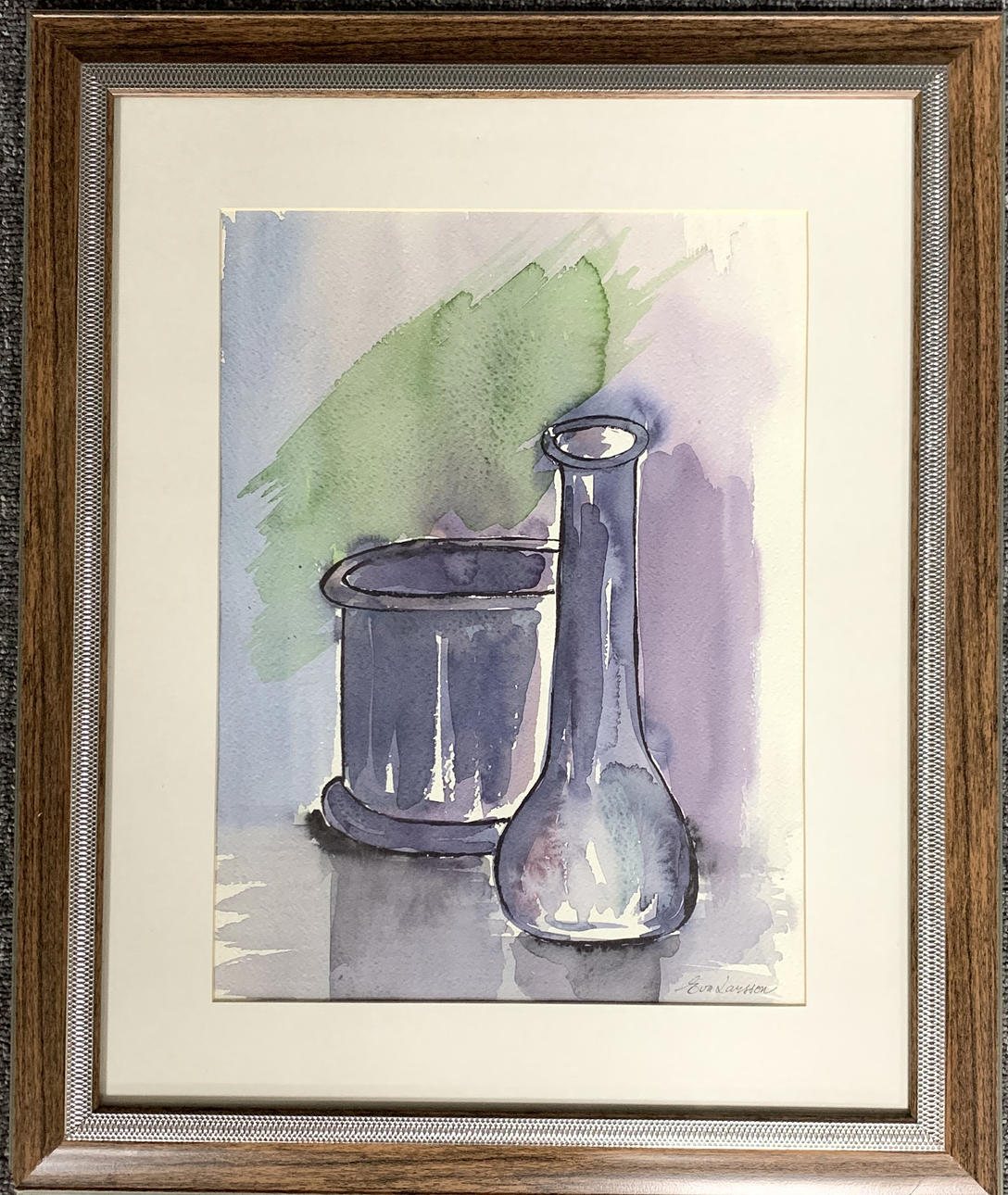 EVA LARSSON. Akvarell.