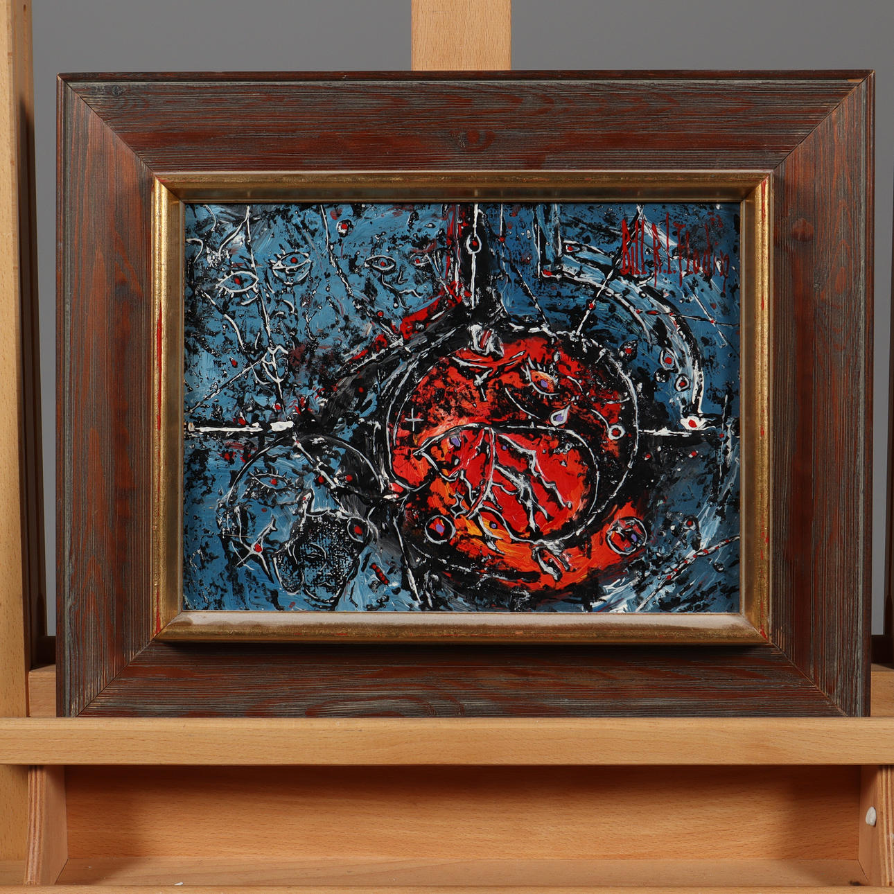 BILL FLODIN. OIL ON Board, signed.