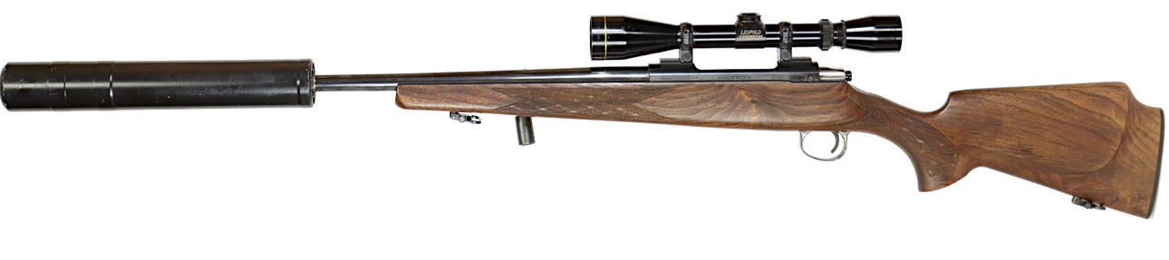 GUN WITH SILENCER, Repeater, make Varberger, model 757, caliber .30-06 ...