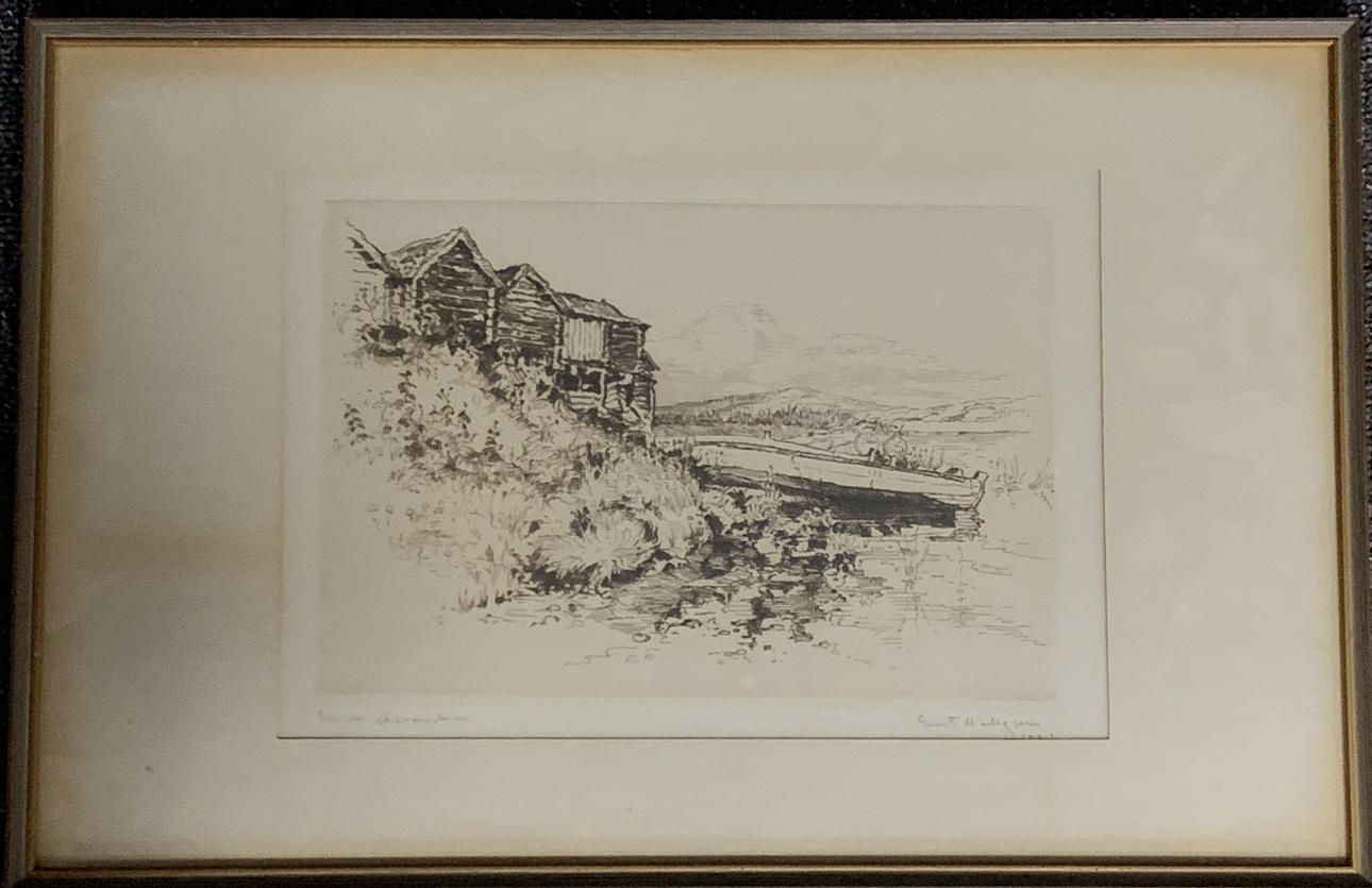ERNST  HÄLLGREN. Etching.