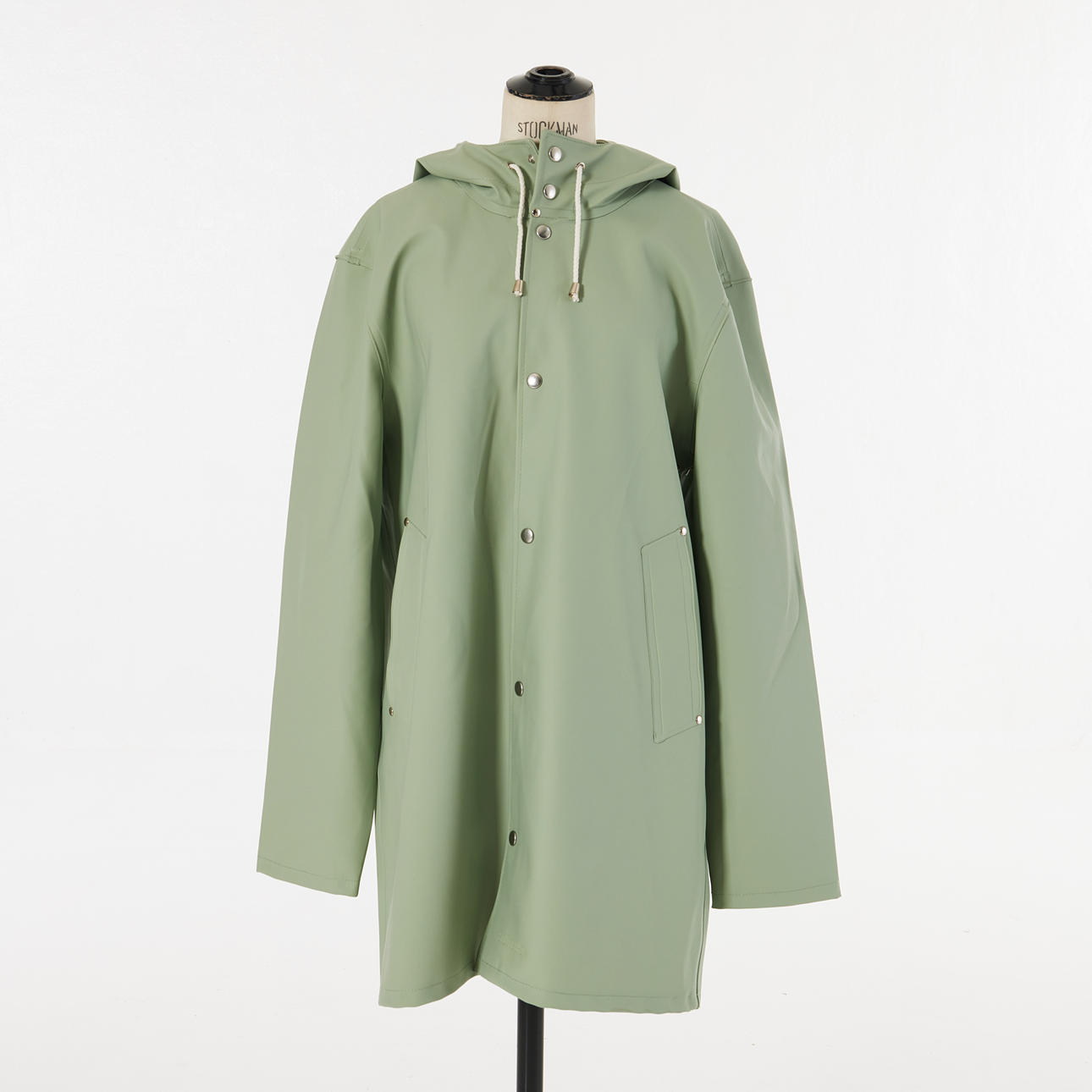 STUTTERHEIM, regnkappa med kapuschong, ljusgrön.
