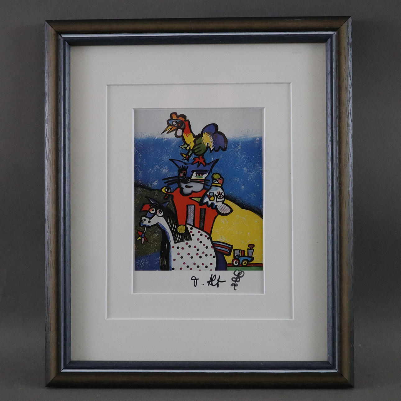 - ALT, OTMAR. - "Bremer Quartet", multiple, art postcard.