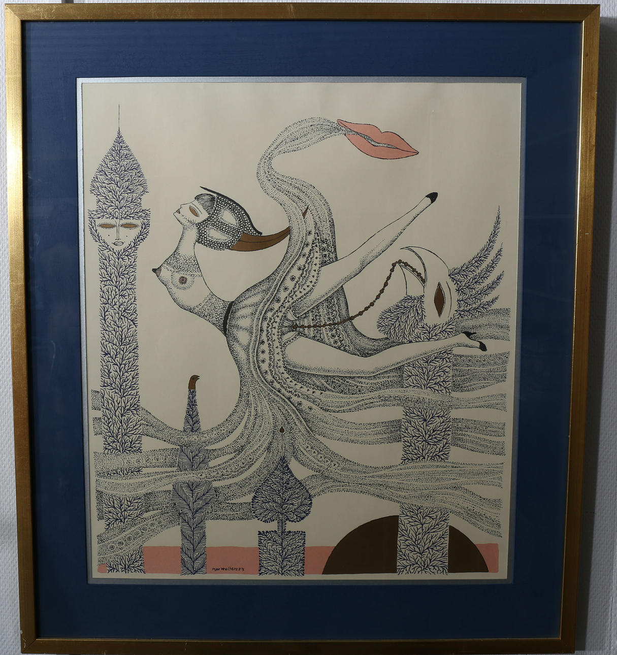 MAX WALTER SVANBERG. Litografiskt tryck, signerat i trycket.