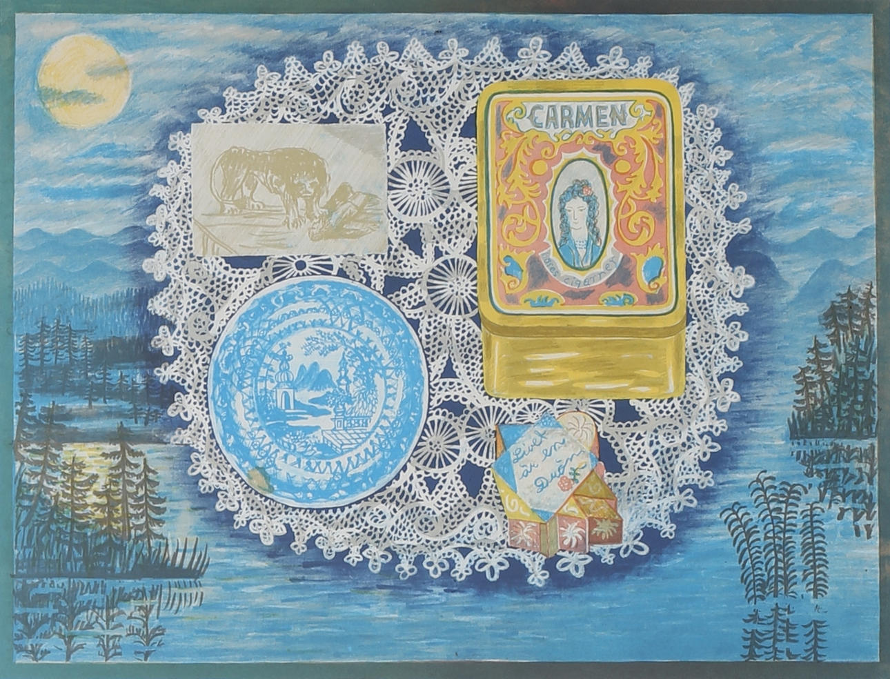 MÅRTEN ANDERSSON. Carmen. Färglitografi, signerad och numrerad 138/350.