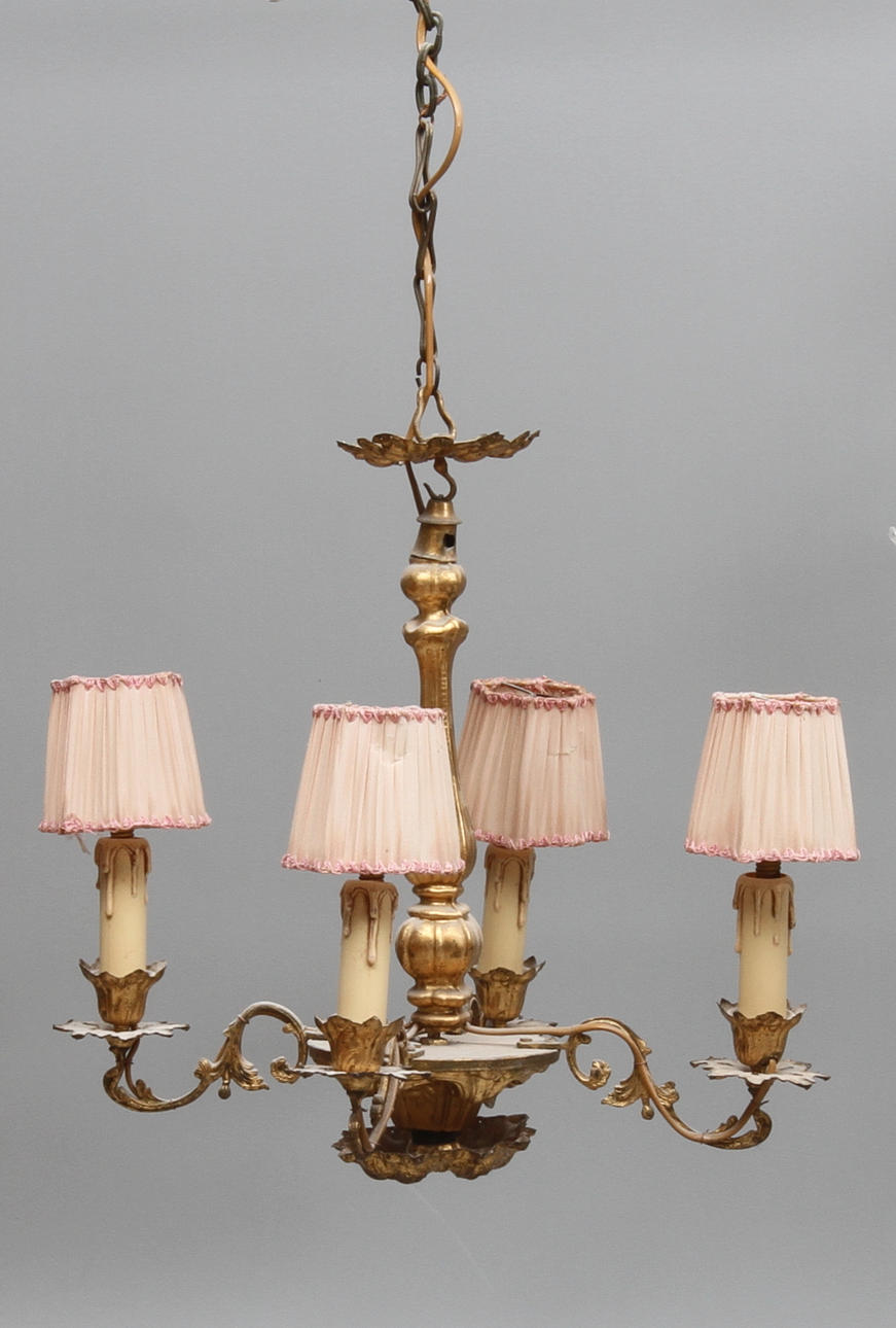 LJUSKRONA, 4 ljusarmar, omkring, 1900.