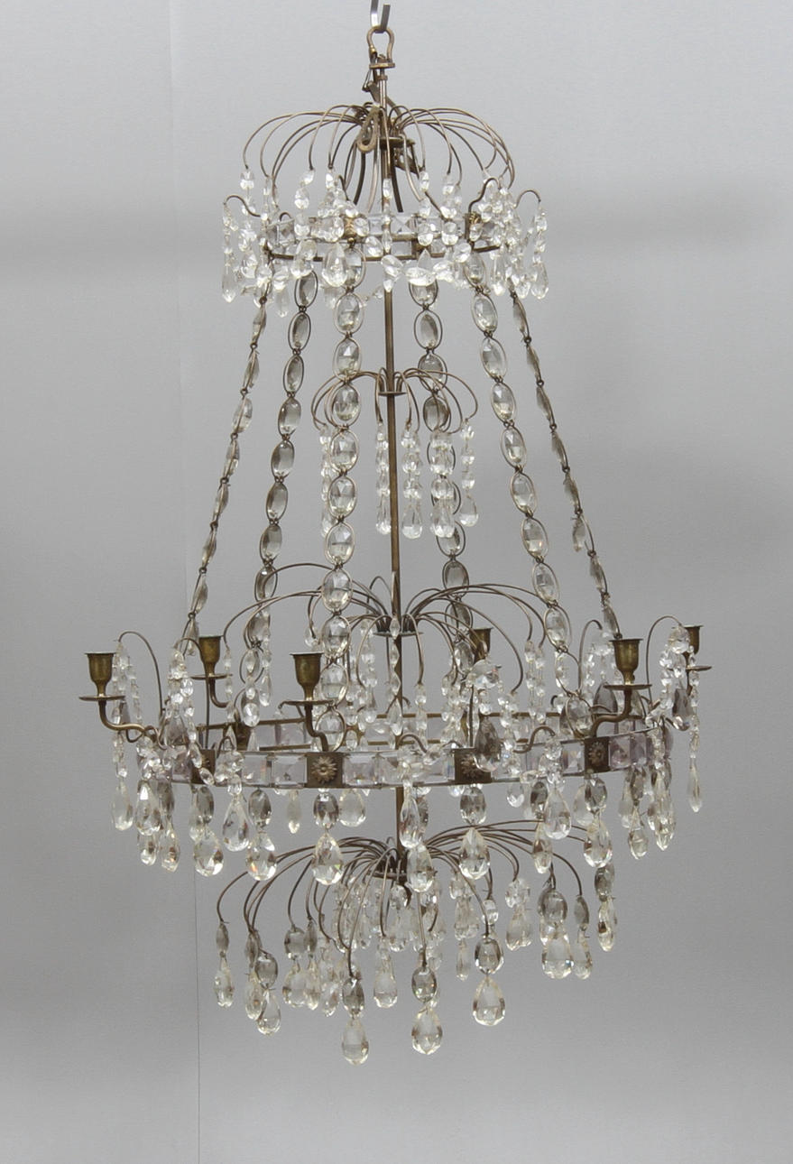 LJUSKRONA, för 6 ljus, gustaviansk stil, 18/1900-tal.