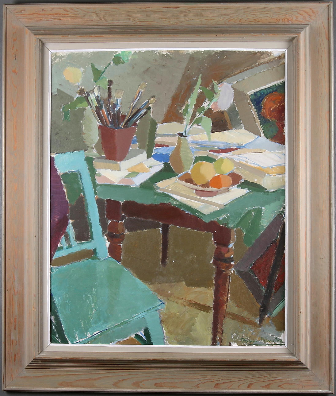 PAAVO AIROLA. Olja på pannå, signerad.