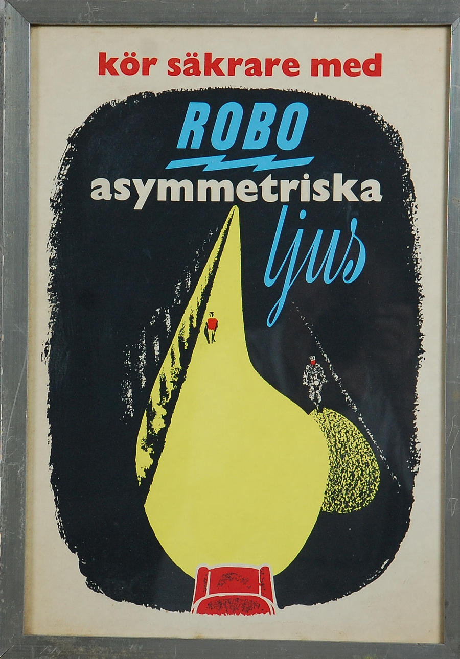 REKLAMSKYLT, 1950-tal.
