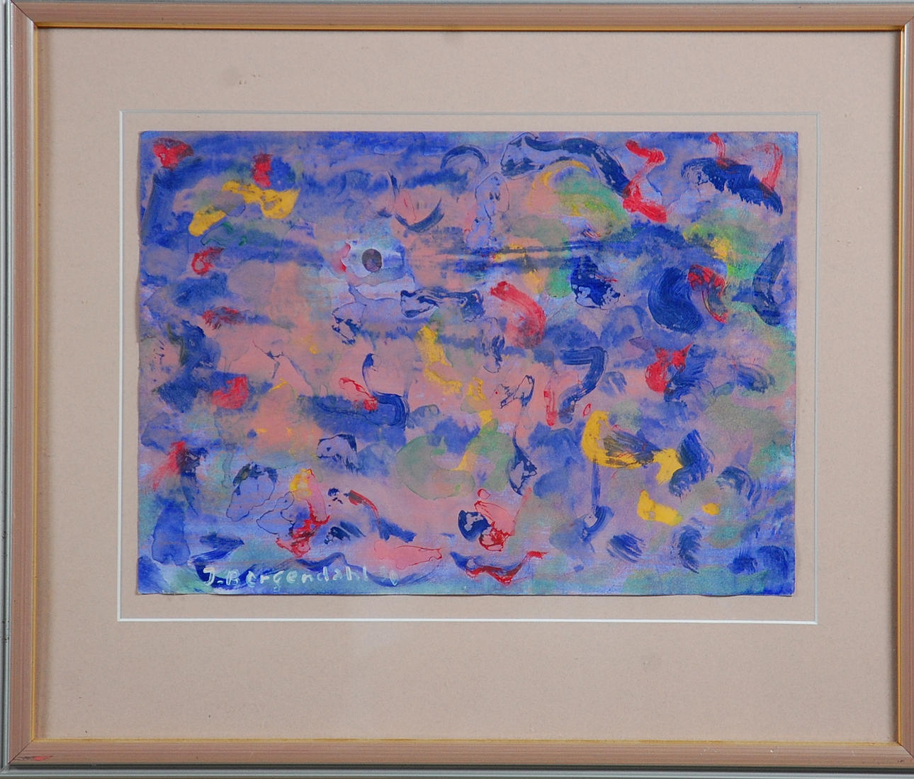 IVAN BERGENDAHL. akvarell, signerad, daterad- 90.