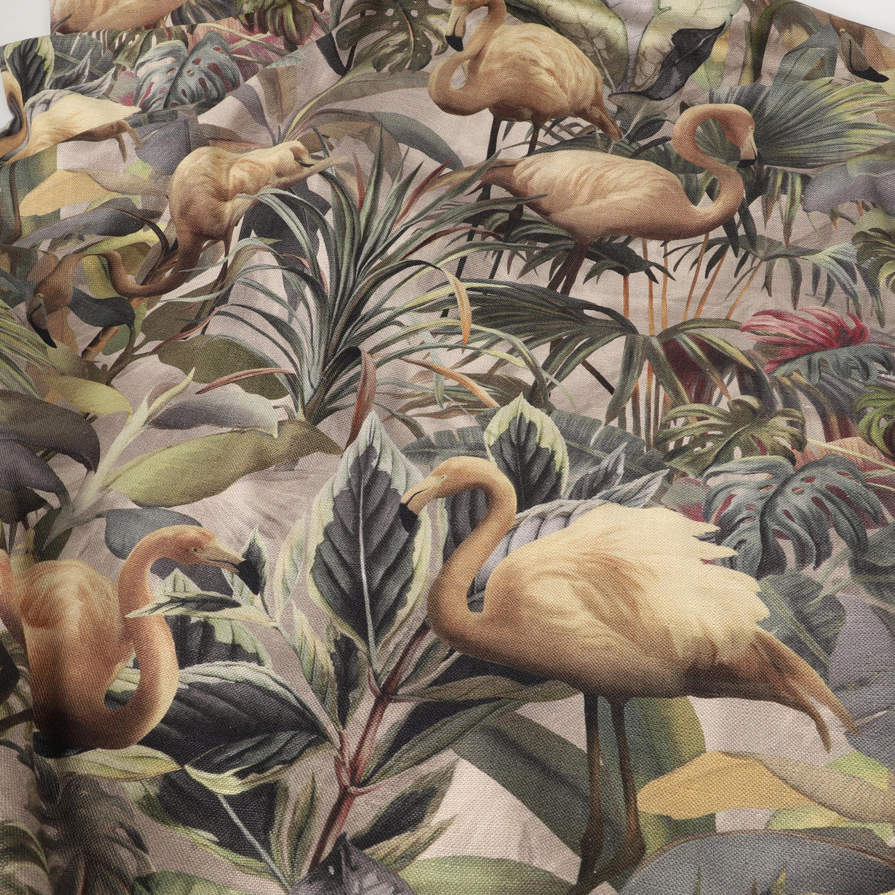 VORHÄNGE, gefüttert, 2 Stück, Leinen/Chintz, 2000er Jahre.