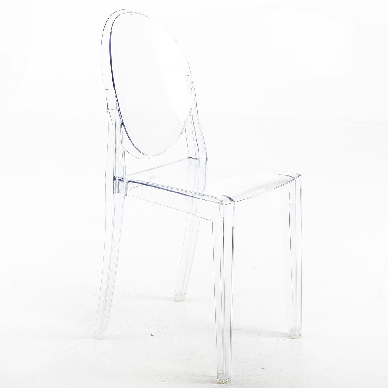 PHILIPPE STARCK. Stol, "Victoria Ghost", Kartell, krystal.