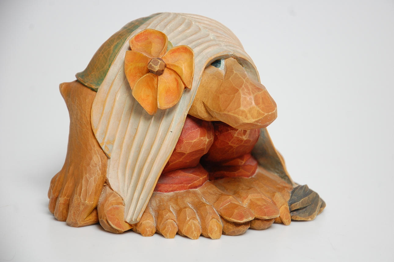 TROLL, träskuret, signerat, R.H daterad 1965.