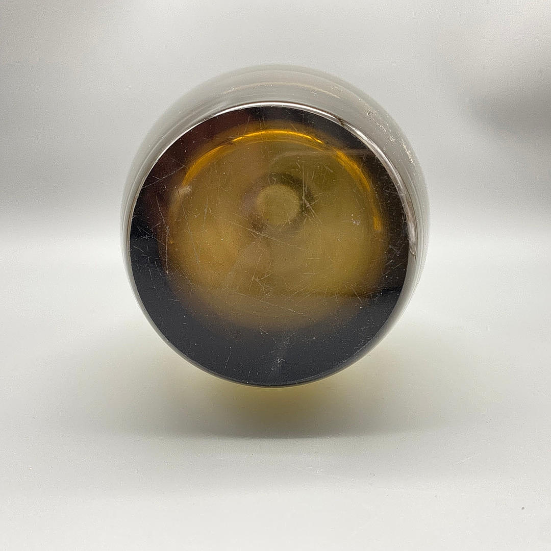 WILHELM WAGENFELD. TOURMALINE VASE, FOR WMF, 1960S, IN BROWN GLASS