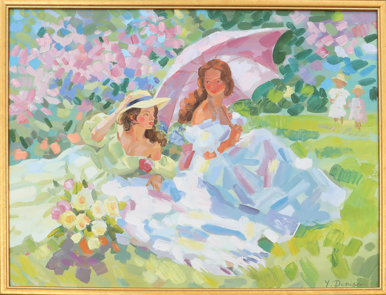 YURI DENISOV. OIL ON CANVAS, SIGNED dated 1999 on verso.