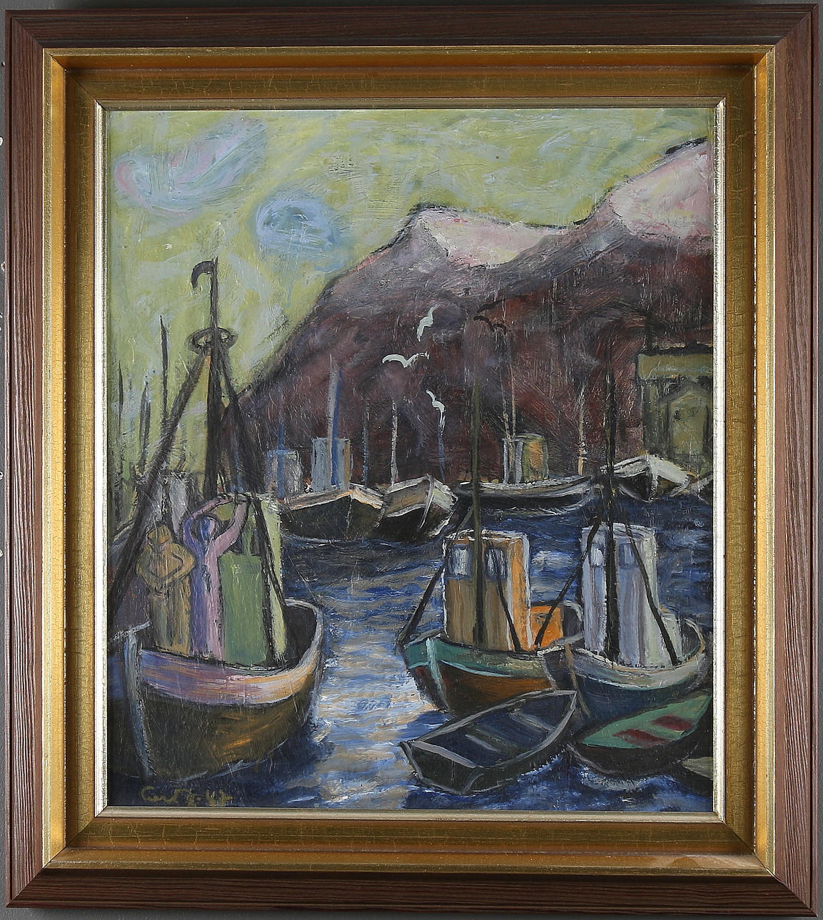 CURT AGGE. Olja på duk, signerad och daterad -47.