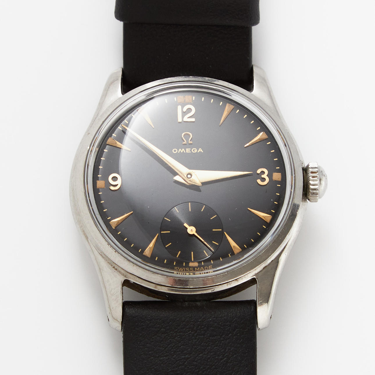OMEGA, armbandsur, stål, ca 1952.
