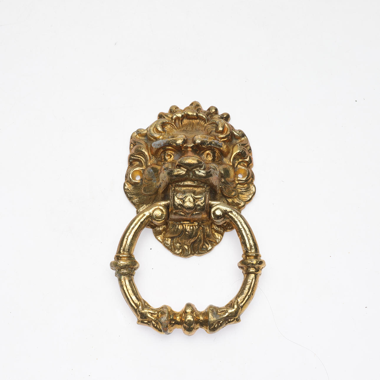 PORTKLÄPP, lejonformad, mässing.