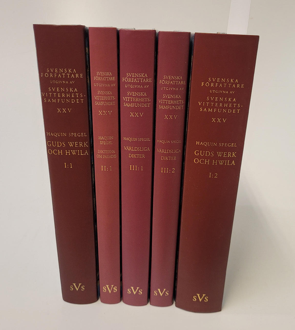 Haquin Spegel. 5 Volymer.