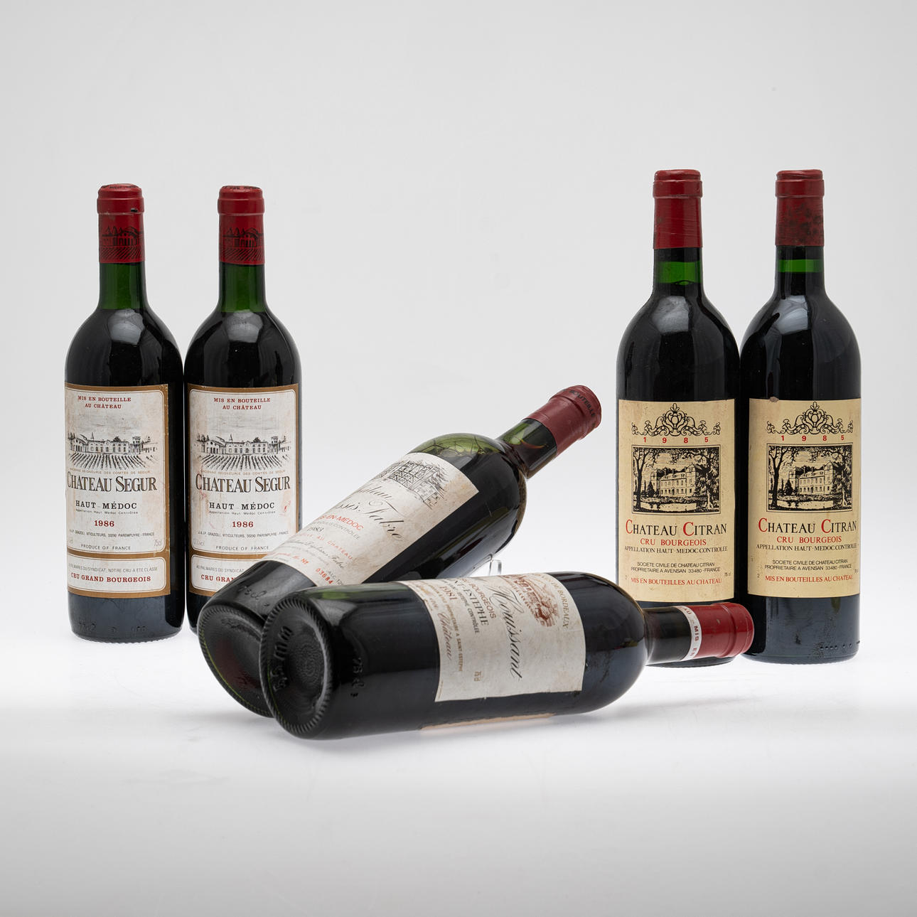 BUNT VIN/RÖTT VIN, 6 flaskor, Château Segur, 1986, ett Château ...